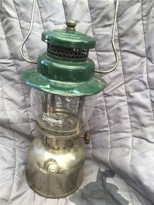 COLEMAN 242B SINGLE MANTLE LANTERN O/12 NICKEL PLATED CAMPING LIGHTING