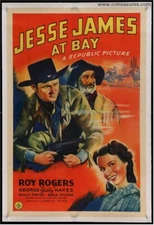 JESSE JAMES AT BAY Roy Rogers Original Authentic Vintage Western Movie Poster