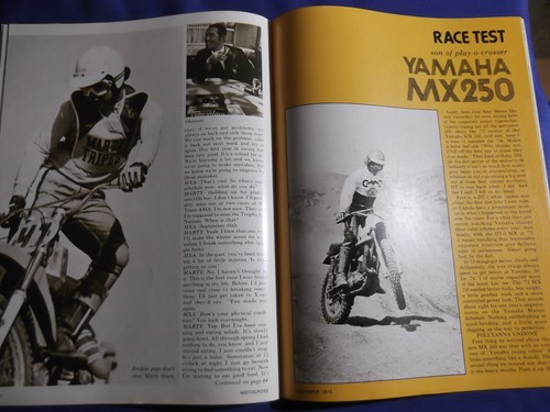 MOTOCROSS ACTION MAGAZINE-DEC 1973-YAM MX250-MARTY TRIPES-LAKE WHITNEY-VINTAGE - Picture 8 of 9