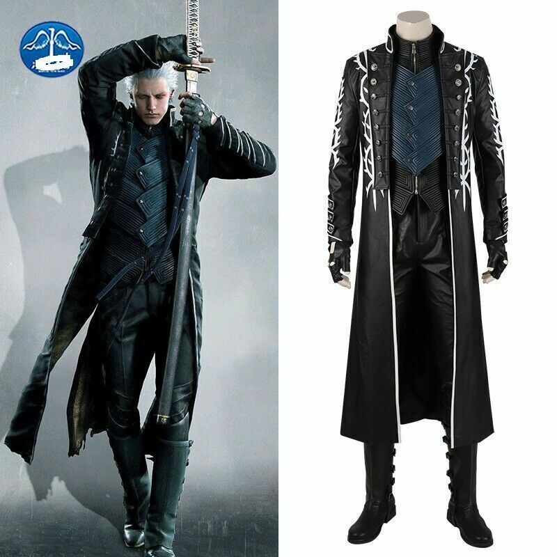 Hot Sell New Devil May Cry 5 Dante Game Cosplay Halloween Clothing