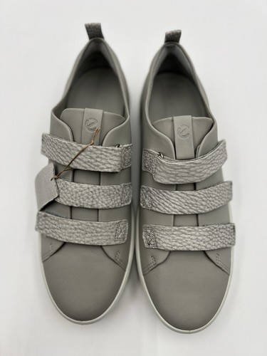 ECCO Soft 8 Strap Sneaker Donna Taglia 10-10.5 EU 41 Scarpe Pelle - Foto 4 di 12