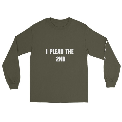I Plead the 2nd Amendment Pro Gun 1776 Men’s Long Sleeve Shirt Unisex - Picture 13 of 13