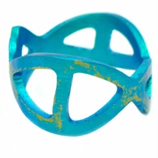 Giampouras 5373 ~ Anodized Colored Titanium Band Ring