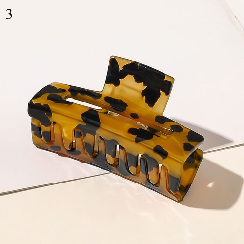 Haarkrallen Geometrisch Acetat Vintage Harz Zubehör Leopard Haarnadeln Clips - Bild 2 von 28