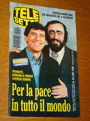 TELESETTE 1999/22=LUCIANO PAVAROTTI GIANNI MORANDI=JOVANOTTI=SILIO BOZZI=GUIDATV