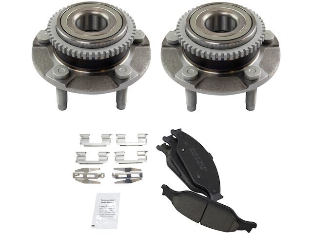 Front Wheel Hub Assembly and Brake Pad Kit fits Ford Mustang 1999-2004 51KKYD