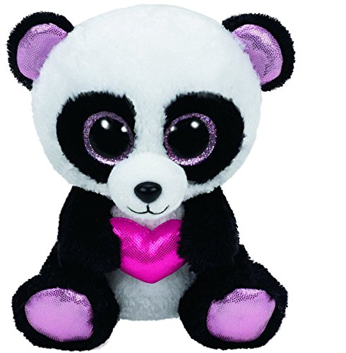 Ty Beanie Boo Boos 36174 Cutie Pie the Panda Bear with Heart Regular 15cm