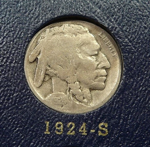 1924-S  Buffalo Nickel  - VG / Very Good Details (S3)