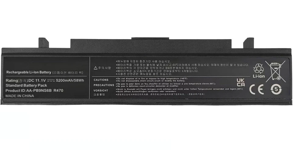  5200 mAh Samsung AA-PB9NS6B AA-PB9NC6B NP350E7C NP350V5C NP300E5C NP350E7C A... - Bild 3 von 4