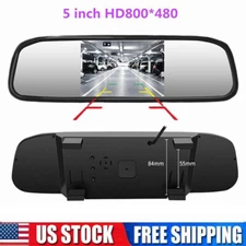4"/5" Car Mirror Monitor Screen for Reverse Rear View Backup Camera Parking
