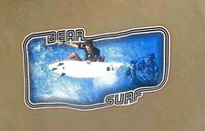 Bear Surfboards Shirt Mens Large Shirt Green North Shore 1990's Graphic USA Made