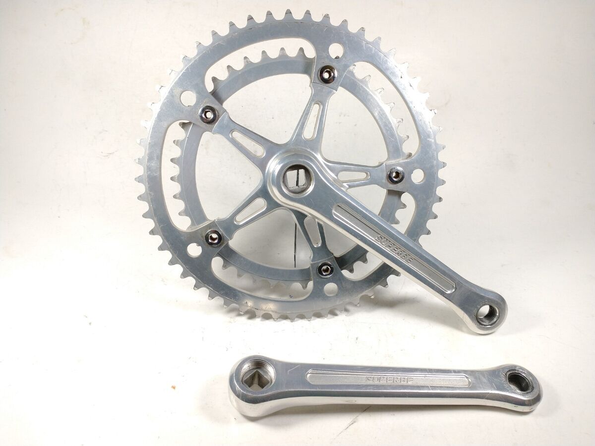 Vintage Suntour Superbe First Generation crankset 53/42T Vintage Suntour Superbe First Generation crankset 53/42T