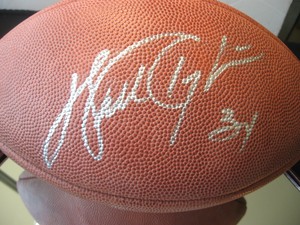 walter payton signed football