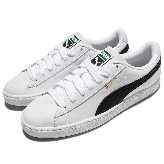 puma basket classic white trainers