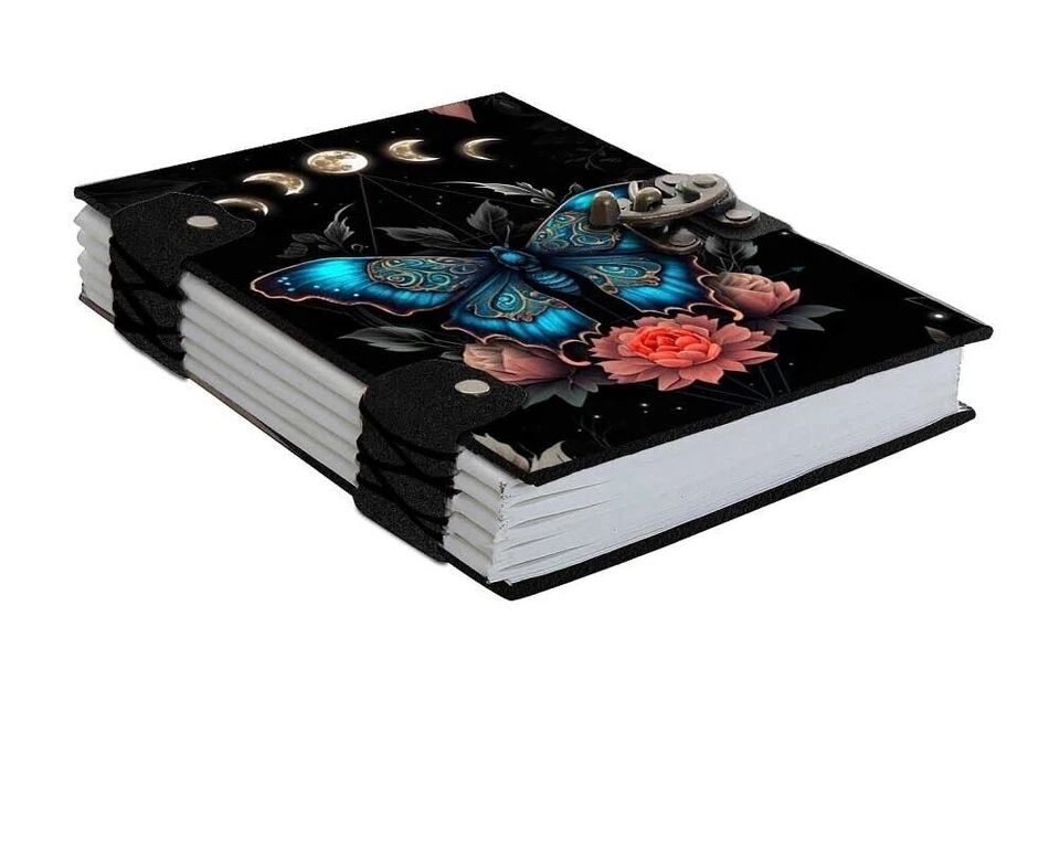 Handmade Printed Cardboard Journal Diary with Buckle Lock ( 7 x 5 Inch ) - Image 2 of 4