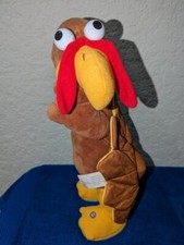 GEMMY Singing Dancing Thanksgiving Turkey Plush "Don't Stop The Party" 15"