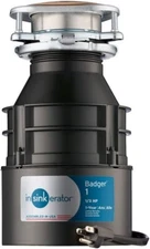 InSinkErator Garbage Disposal with Power Cord Badger 1 Standard Series 1/3 HP