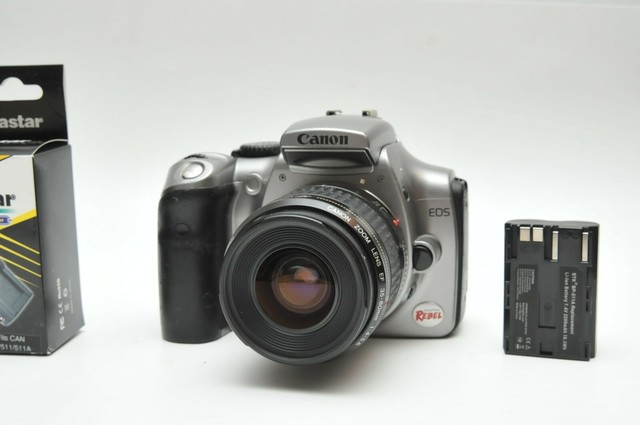 Canon Eos Digital Rebel Eos 300d 6 3mp Digital Slr Camera Silver Kit W Ef S Usm 18 55mm Lens For Sale Online Ebay