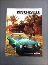 1973 Chevrolet Chevelle Malibu Laguna Original Sales Brochure Catalog