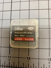 Sandisk Ultra 4Gb Memory Stick Pro HG Duo Magic Gate Memory card - Black