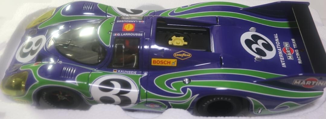 1/18 AUTOart Porsche 917 Long Tail Green Purple w/ Box From