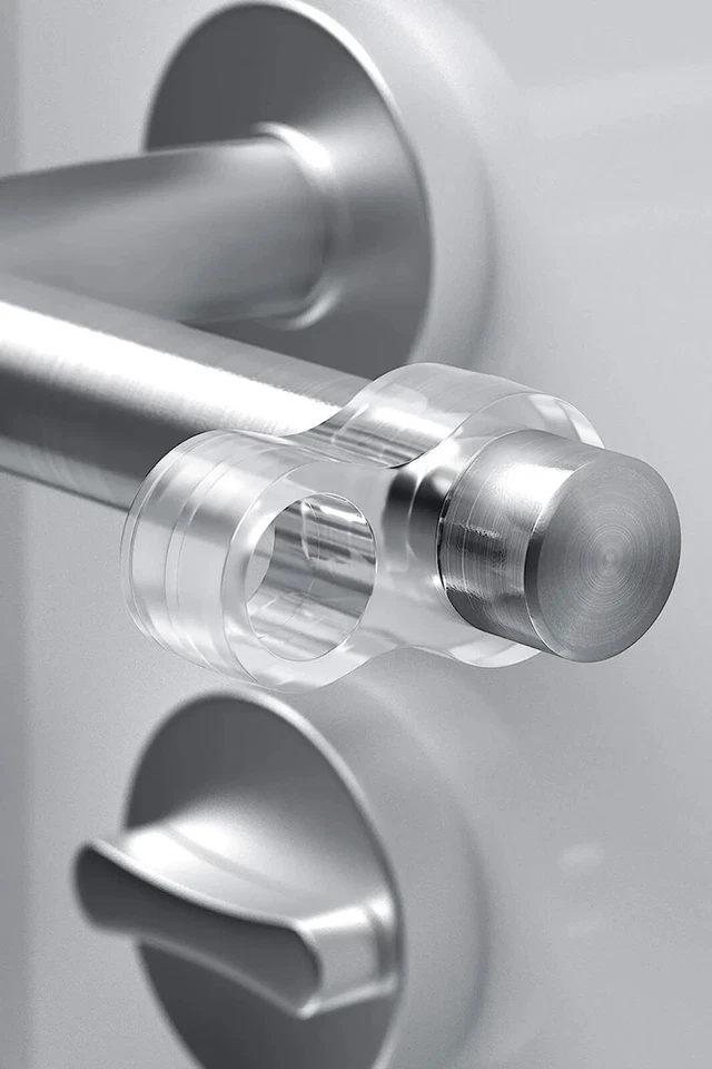 Türstopper Türgriff Fenster Griff Türklinke Wand Schutz Gummi Transparent - Bild 2 von 3