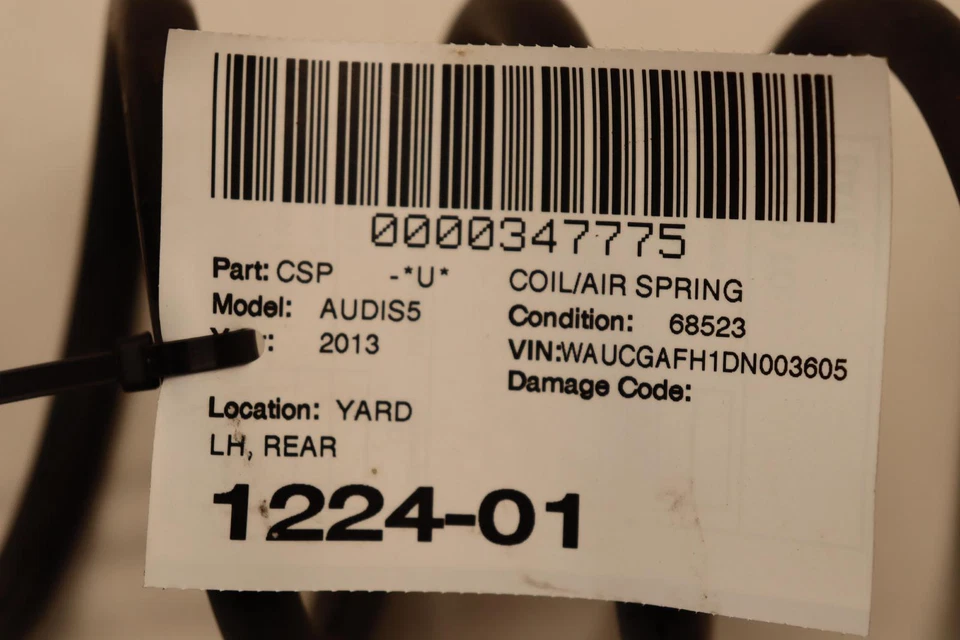 AUDI S5 A5 2009-2017 AWD suspensión trasera izquierda muelle helicoidal OEM Foto 3 de 3