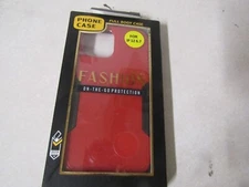 CELL PHONE CASE BY FASHION FOR APPLE IPHONE 12 MAX (6.7) RED AND BLACK