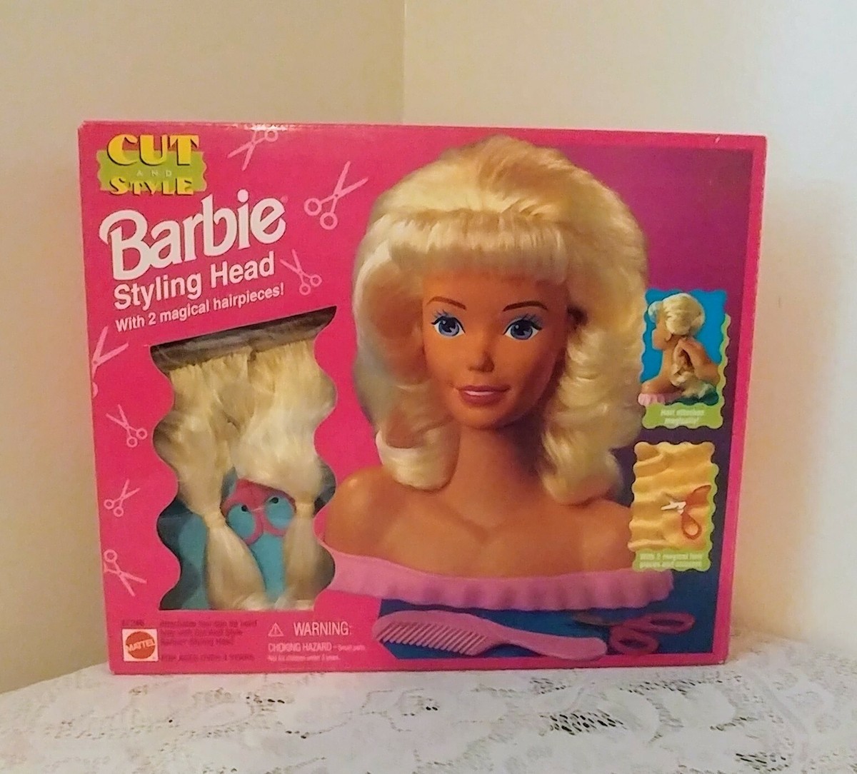 Vintage Cut and Style Barbie Styling Head Blonde Mattel