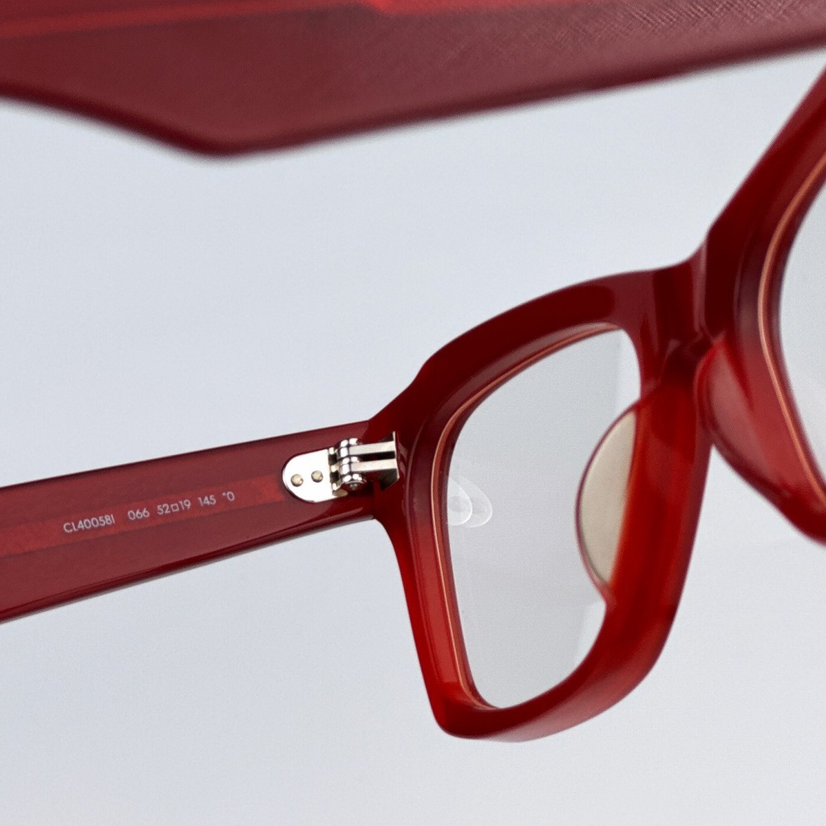 Celine CL40058I 066 Red Demo Butterfly Women AUTHENTIC 