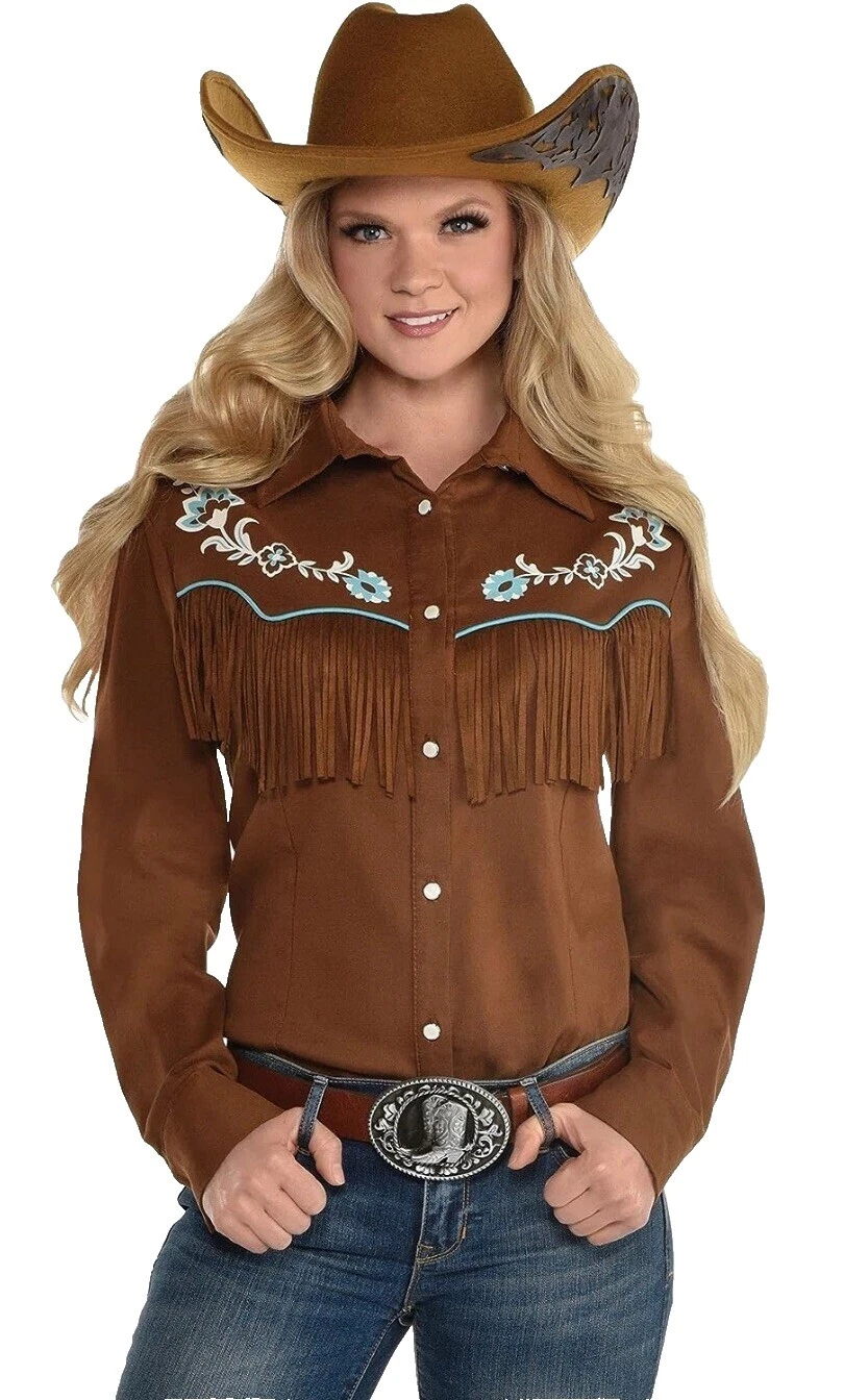 Vestido marrón Vaqueros y Viejo Oeste disfraces para mujeres