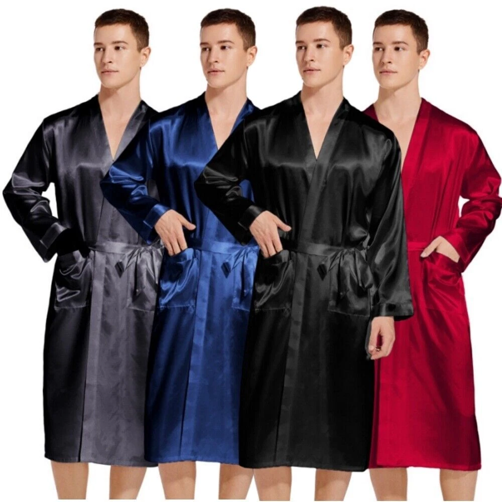 silk dressing gown ebay Womens Sexy Satin Silk Dressing Gown Robe Lingerie Ladies Night Dress Bathrobe