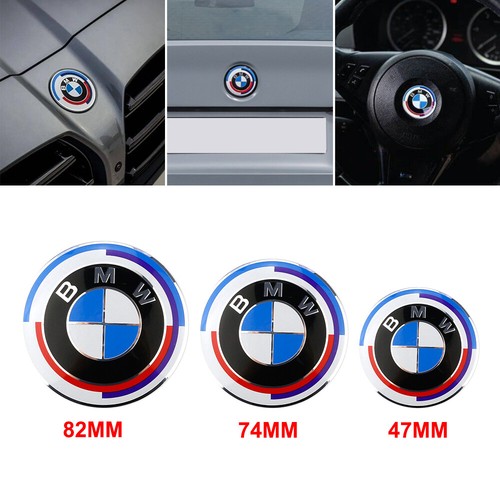 Motorhaube Heckklappe Nabendeckel Lenkrad Emblem für BMW 50th 82/74/45/68mm - Bild 8 von 8