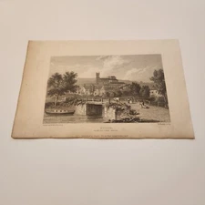 View Of Hythe From The Canal Bridge England c. 1830 Engraving (344)