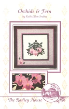 Orchids & Fern ~ The Radley House ~ Wall Hanging ~ Size unspecified ~