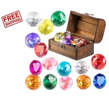 Underwater Adventure - 15 Colorful Diving Gems with Pirate Treasure Chest