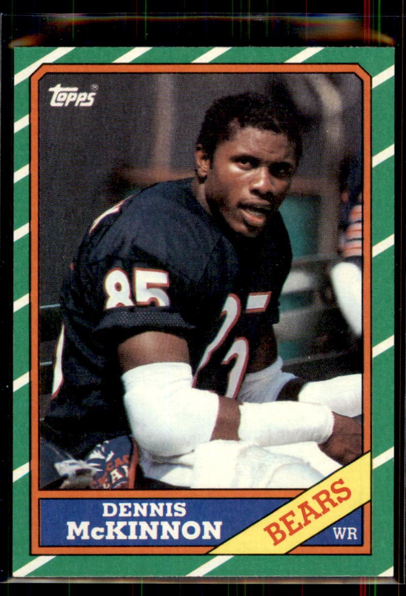 1986 Topps Dennis McKinnon RC #14 Chicago Bears