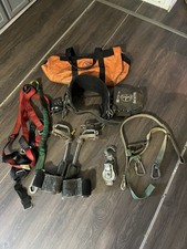 Buckingham Bashlin Lineman Climbing Gear Double D Belt Sz 26 Aluminum Hooks