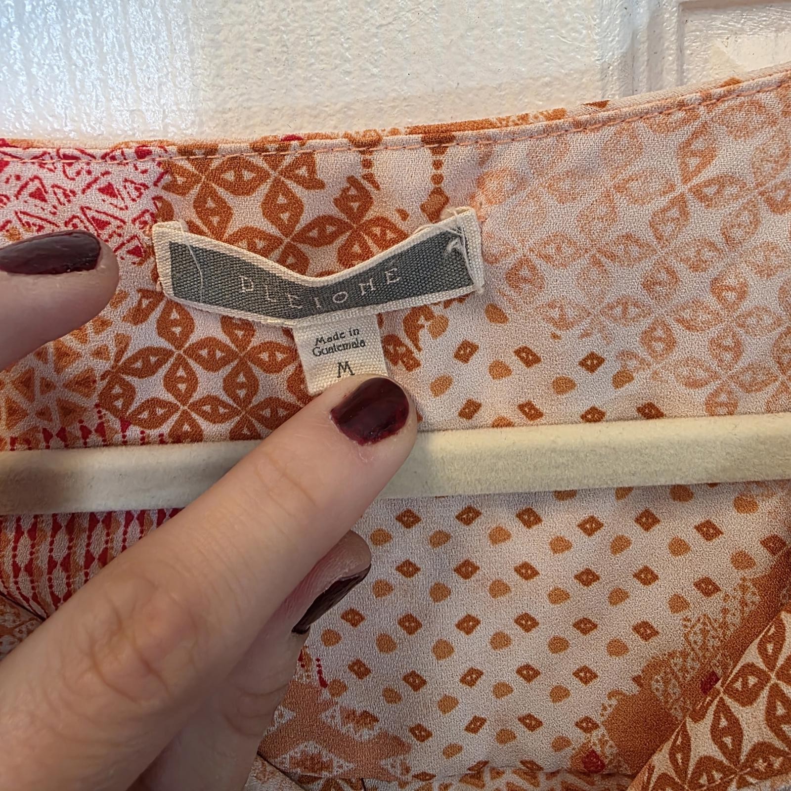 Pleione Women's Patchwork Pattern Blouse- Medium - image 2