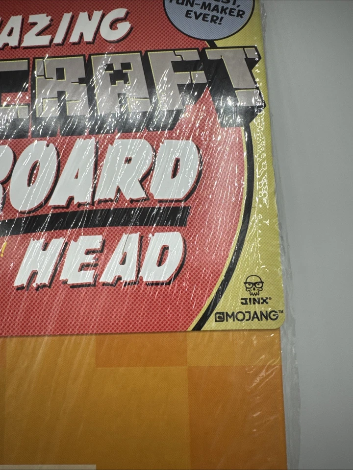 New Jinx Mojang Minecraft Alex Costume Cardboard Head Cosplay Mask Halloween - Image 3 of 4