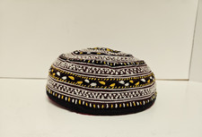 Turkmen Vintage Handmade Hat Embroidery Multicolored Tribal Collector's