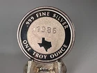 RARE 1986 Texas Mint “Rio Grande Valley” Proof Silver Art Round 1 Oz .999