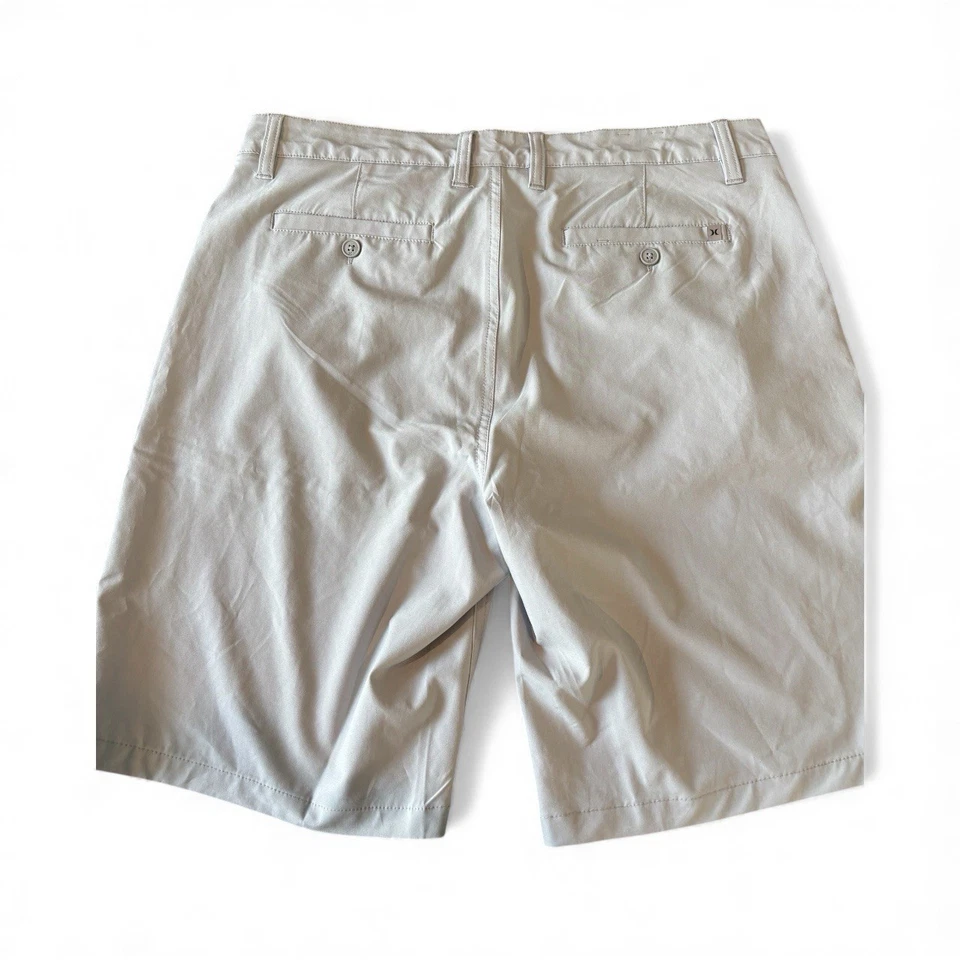 Shorts chino casual masculino Hurley frente plana, tamanho 36, cinza - Imagem 3 de 3