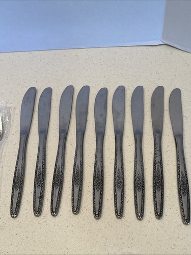 Interpur Single Cottage Rose Stainless Steel 31 Pc Flatware With Box Japan - Picture 5 of 19