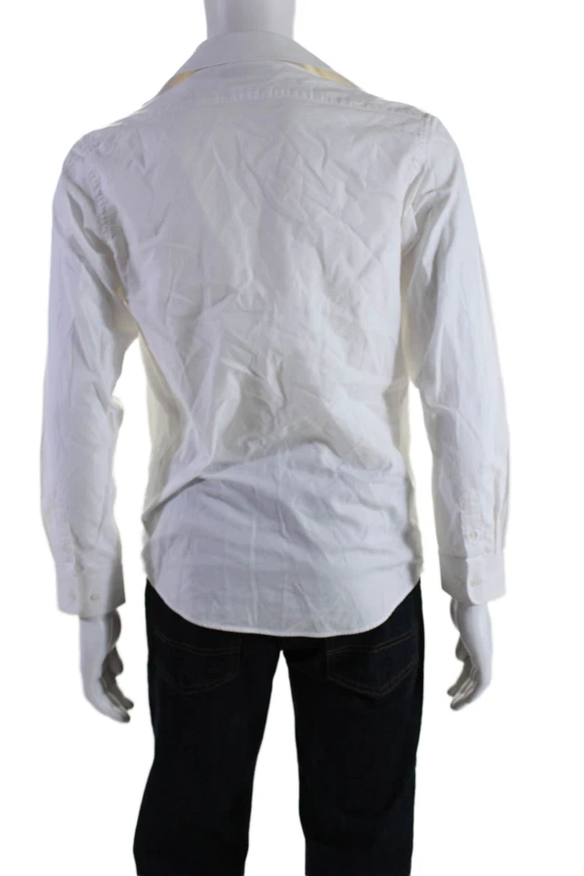 Michael Kors Men's Collared Long Sleeves Button Down Shirt White Size 20 - Image 3 of 4