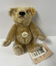 1906 Mohair STEIFF Fully Jointed 8 inch TEDDY BEAR Button In Ear New Tags 2002