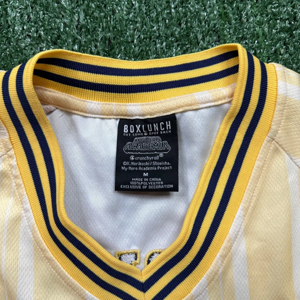 Camiseta de fútbol My Hero Academia League of Villians para hombre talla M amarilla anime Foto 2 de 4