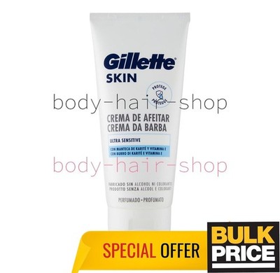 Gillette Skin Ultra Sensitive Rasiercreme Anti-Irritation Limited Supply 175ml