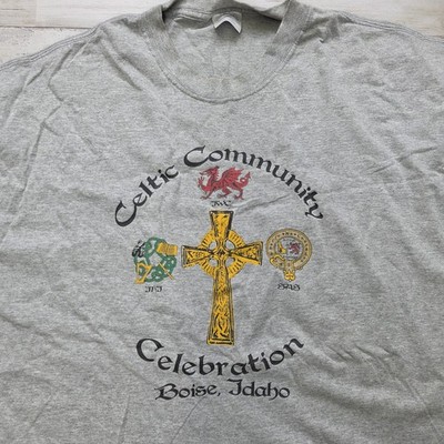 Celtic (cross Community Celebration Boise, Idaho VTG Graphic Tee Men 2XL Ireland