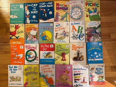 38 Dr Seuss and random book lot of Hardcover Books kids New and Vintage - GOOD